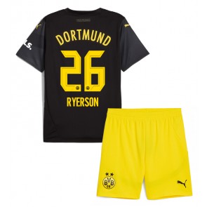 Billiga Borussia Dortmund Julian Ryerson #26 Bortatröja Barn 2024-25 Kortärmad (+ Korta byxor)